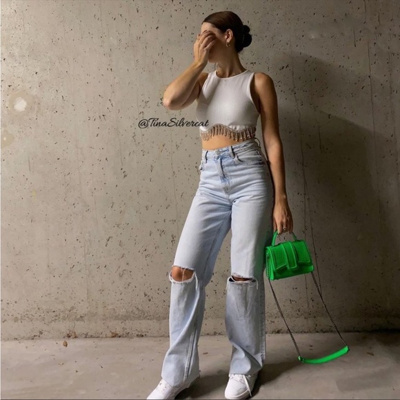 Zara Rhinestone top 🔥 - Picture 4 of 7